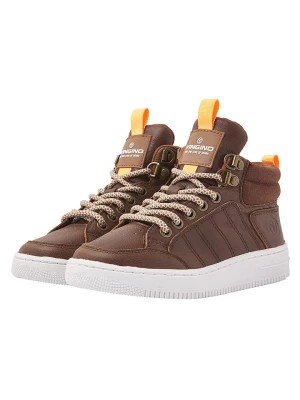 Zdjęcie produktu Vingino Skórzane sneakersy "Dean" w kolorze brązowym rozmiar: 32