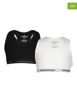 Zdjęcie produktu Vingino Topy (2 szt.) w kolorze czarnym i białym rozmiar: 134/140