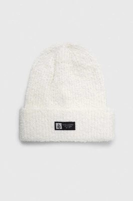 Zdjęcie produktu Volcom czapka z domieszką wełny kolor biały z grubej dzianiny