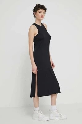 Zdjęcie produktu Volcom sukienka kolor czarny midi rozkloszowana