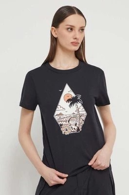 Zdjęcie produktu Volcom t-shirt bawełniany damski kolor czarny