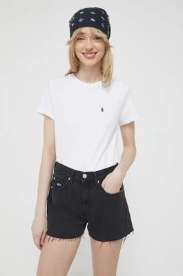 Zdjęcie produktu Volcom t-shirt bawełniany kolor biały