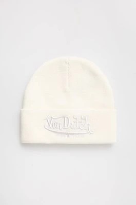 Zdjęcie produktu Von Dutch czapka kolor beżowy z grubej dzianiny