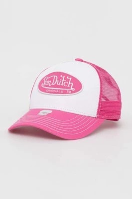 Zdjęcie produktu Von Dutch czapka z daszkiem kolor różowy wzorzysta
