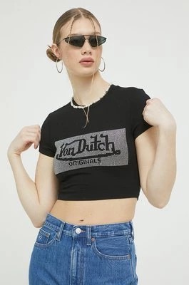 Zdjęcie produktu Von Dutch t-shirt damski kolor czarny