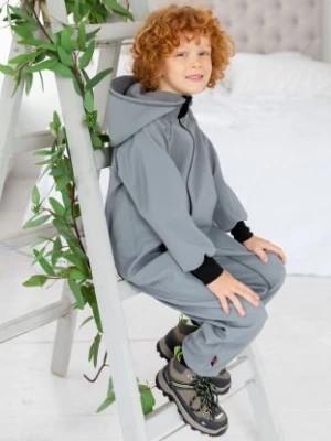 Zdjęcie produktu Waterproof Softshell Overall Comfy Dusty Grey Jumpsuit iELM