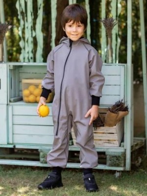 Zdjęcie produktu Waterproof Softshell Overall Comfy Grey Jumpsuit iELM
