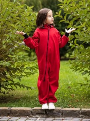 Zdjęcie produktu Waterproof Softshell Overall Comfy Red Jumpsuit iELM