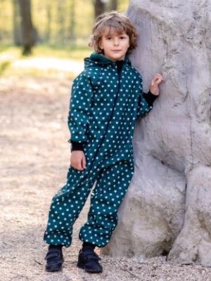 Zdjęcie produktu Waterproof Softshell Overall Comfy Stars Green Jumpsuit iELM