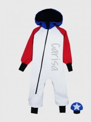 Zdjęcie produktu Waterproof Softshell Overall Comfy White/Red/Blue Jumpsuit iELM