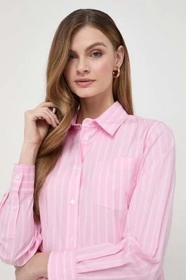 Zdjęcie produktu Weekend Max Mara koszula bawełniana damska kolor różowy regular z kołnierzykiem klasycznym 2415111121600