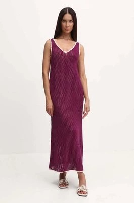 Zdjęcie produktu Weekend Max Mara sukienka kolor fioletowy maxi rozkloszowana 2415321013600
