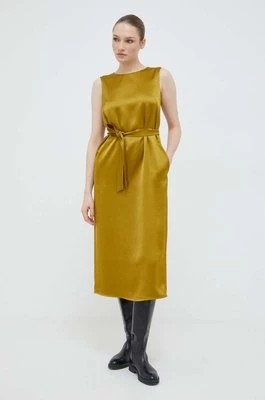 Zdjęcie produktu Weekend Max Mara sukienka kolor żółty midi prosta 2415221021600