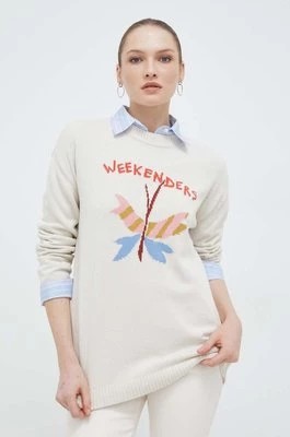 Zdjęcie produktu Weekend Max Mara sweter damski kolor beżowy lekki 2415361221600