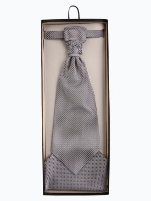 Zdjęcie produktu Wilvorst Krawat i poszetka Mężczyźni Regular Fit Sztuczne włókno niebieski wzorzysty,