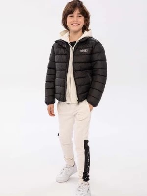 Zdjęcie produktu Wiosenna kurtka przejściowa chłopięca ze stójką - czarna Minoti