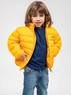Zdjęcie produktu Wiosenna kurtka przejściowa chłopięca ze stójką - żółta Minoti