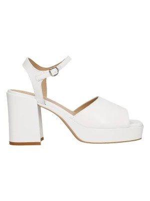 Zdjęcie produktu Wojas Skórzane sandały w kolorze białym rozmiar: 38