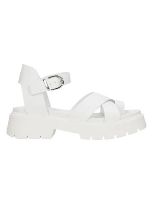 Zdjęcie produktu Wojas Skórzane sandały w kolorze białym rozmiar: 40
