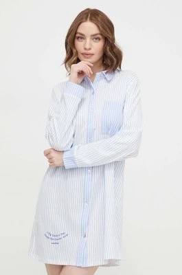 Zdjęcie produktu women'secret koszula nocna bawełniana Mix & Match x SmileyWorld kolor niebieski bawełniana 4367471