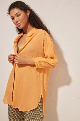 Zdjęcie produktu women'secret koszula plażowa bawełniana PERFECT BEACH SETS kolor pomarańczowy 5547385