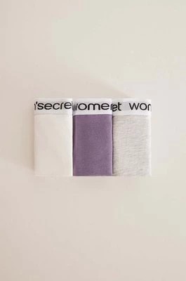 Zdjęcie produktu women'secret stringi 3-pack z bawełny 4937477