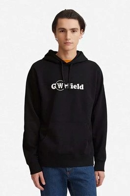 Zdjęcie produktu Wood Wood bluza bawełniana X Garfield męska kolor czarny z kapturem z nadrukiem 30045601.2424-GREYMELANG