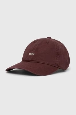 Zdjęcie produktu Wood Wood czapka z daszkiem bawełniana Low profile twill cap kolor fioletowy gładka 12110804.7083