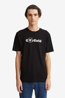 Zdjęcie produktu Wood Wood t-shirt bawełniany Ace x Garfield kolor czarny z nadrukiem 30045707.2222-BLACK