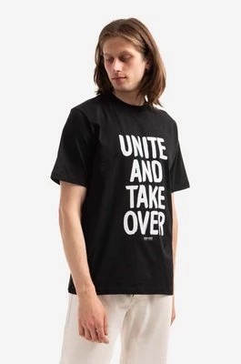 Zdjęcie produktu Wood Wood t-shirt bawełniany Bobby Shoplifters kolor biały z nadrukiem 50025711.2489-BLACK