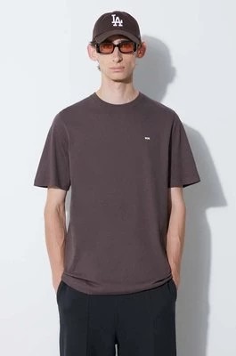 Zdjęcie produktu Wood Wood t-shirt bawełniany Essential sami classic t-shirt kolor brązowy gładki 20005711.2491