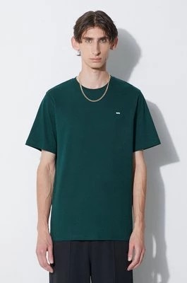 Zdjęcie produktu Wood Wood t-shirt bawełniany Essential sami classic t-shirt kolor zielony gładki 20005711.2491