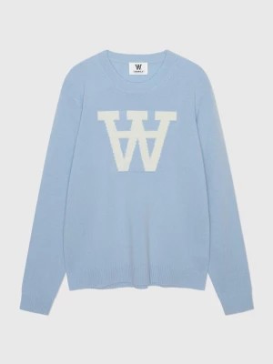 Zdjęcie produktu WOOD WOOD Wełniany sweter "Tay" w kolorze błękitnym rozmiar: S