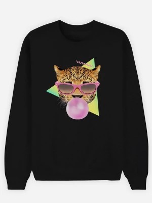 Zdjęcie produktu WOOOP Bluza "Bubble Gum Leo" w kolorze czarnym rozmiar: XL