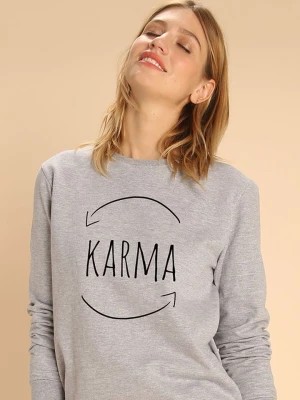 Zdjęcie produktu WOOOP Bluza "Karma" w kolorze szarym rozmiar: XL
