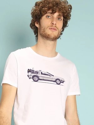 Zdjęcie produktu WOOOP Koszulka "Delorean" w kolorze białym rozmiar: M