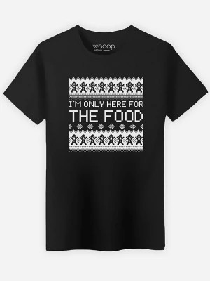 Zdjęcie produktu WOOOP Koszulka "I'm only here for the food" w kolorze czarnym rozmiar: S
