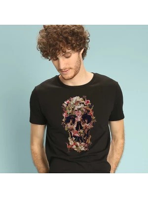 Zdjęcie produktu WOOOP Koszulka "Jungle Skull" w kolorze czarnym rozmiar: M