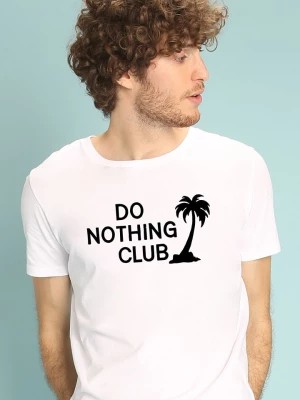 Zdjęcie produktu WOOOP Koszulka "Nothing Club" w kolorze białym rozmiar: L