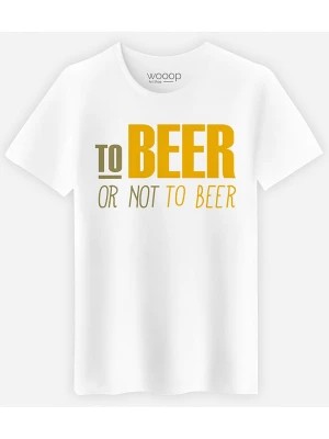 Zdjęcie produktu WOOOP Koszulka "To Beer Or Not To Beer" w kolorze białym rozmiar: XL