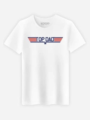 Zdjęcie produktu WOOOP Koszulka "Top Dad" w kolorze białym rozmiar: XL