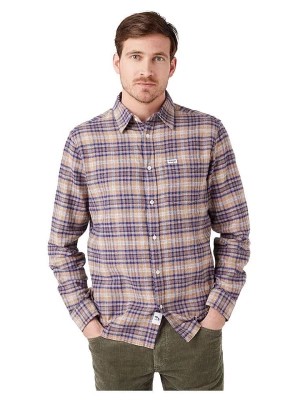 Zdjęcie produktu Wrangler Koszula - Regular fit - w kolorze beżowo-fioletowym rozmiar: L
