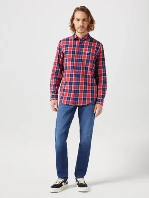 Zdjęcie produktu Wrangler Long Sleeve One Pocket Shirt Red Indigo Size
