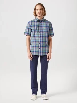 Zdjęcie produktu Wrangler Short Sleeve 1 Pocket Shirt Blue Madaras Size