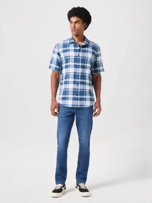Zdjęcie produktu Wrangler Short Sleeve 1 Pocket Shirt Blue Size