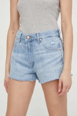 Zdjęcie produktu Wrangler szorty jeansowe damskie gładkie medium waist