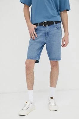Zdjęcie produktu Wrangler szorty jeansowe męskie kolor niebieski