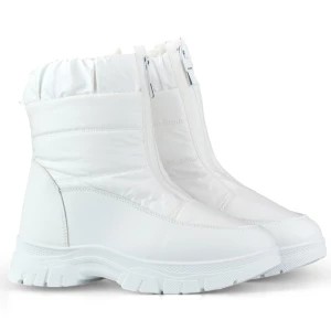 Zdjęcie produktu Wygodne ocieplane buty damskie białe śniegowce Inna marka