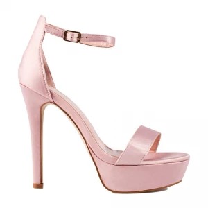 Zdjęcie produktu Wysokie sandały na platformie damskie shelovet różowe Inna marka