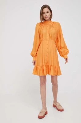 Zdjęcie produktu Y.A.S sukienka kolor pomarańczowy mini rozkloszowana